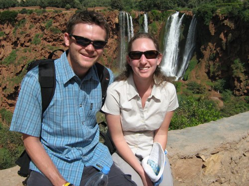 Us at Ouzoud Waterfalls, Morocco